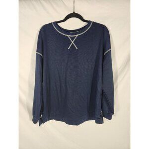 NWOT Zeagoo Womens Loungwear Outdoor Top Zippers Navy Y2K XL